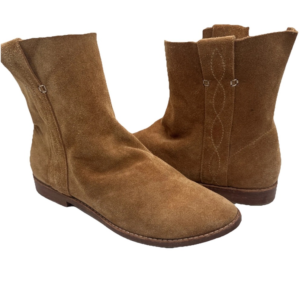 Joie Lucy Pinyon Western Boho‎ Suede Pull On Ankle Booties Sz 40 US 9.5